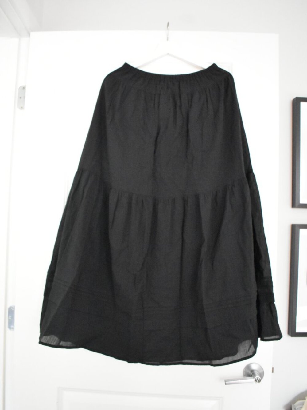 NWT UNIQLO Tiered Cotton Maxi Skirt
